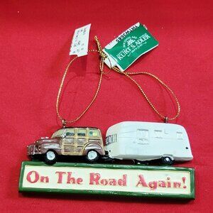 Kurt S Adler On the Road Again Camper Trailer RV Christmas Ornament